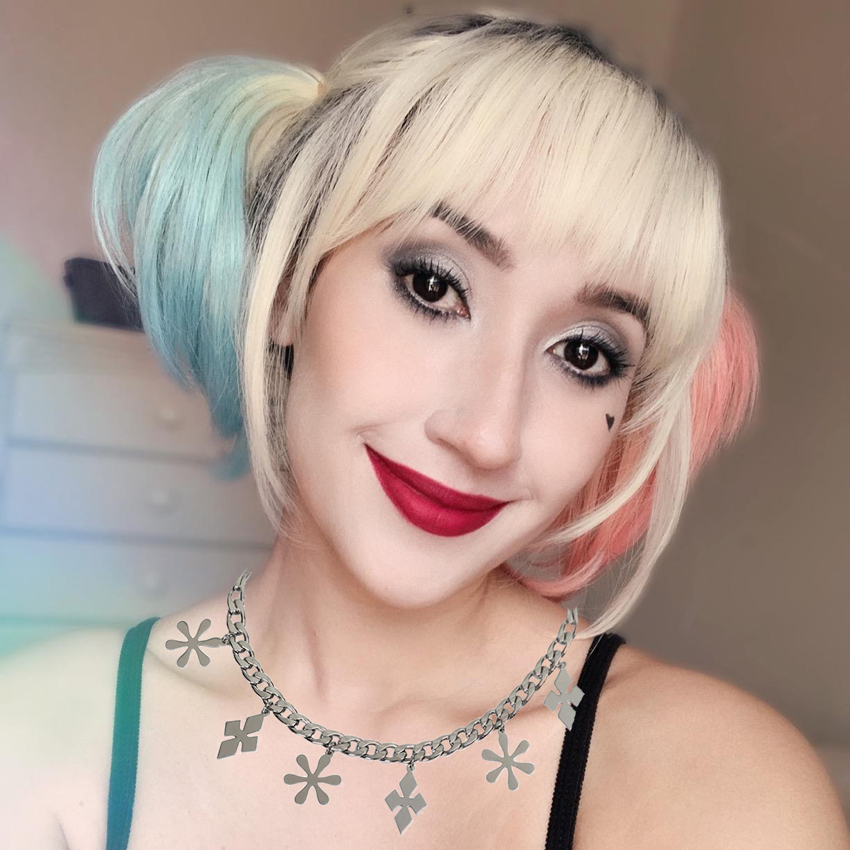 Necklace for Harley Quinn Cosp - Women'S Harley Quinn Accessories recension och pris