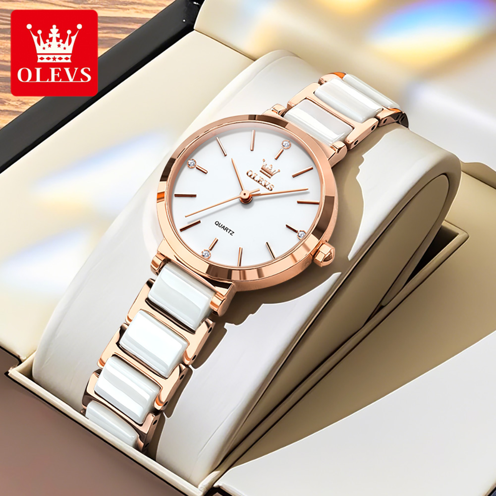 OLEVS Women Watch 5877 Luxury  - Women Accessories Gift Box recension och pris