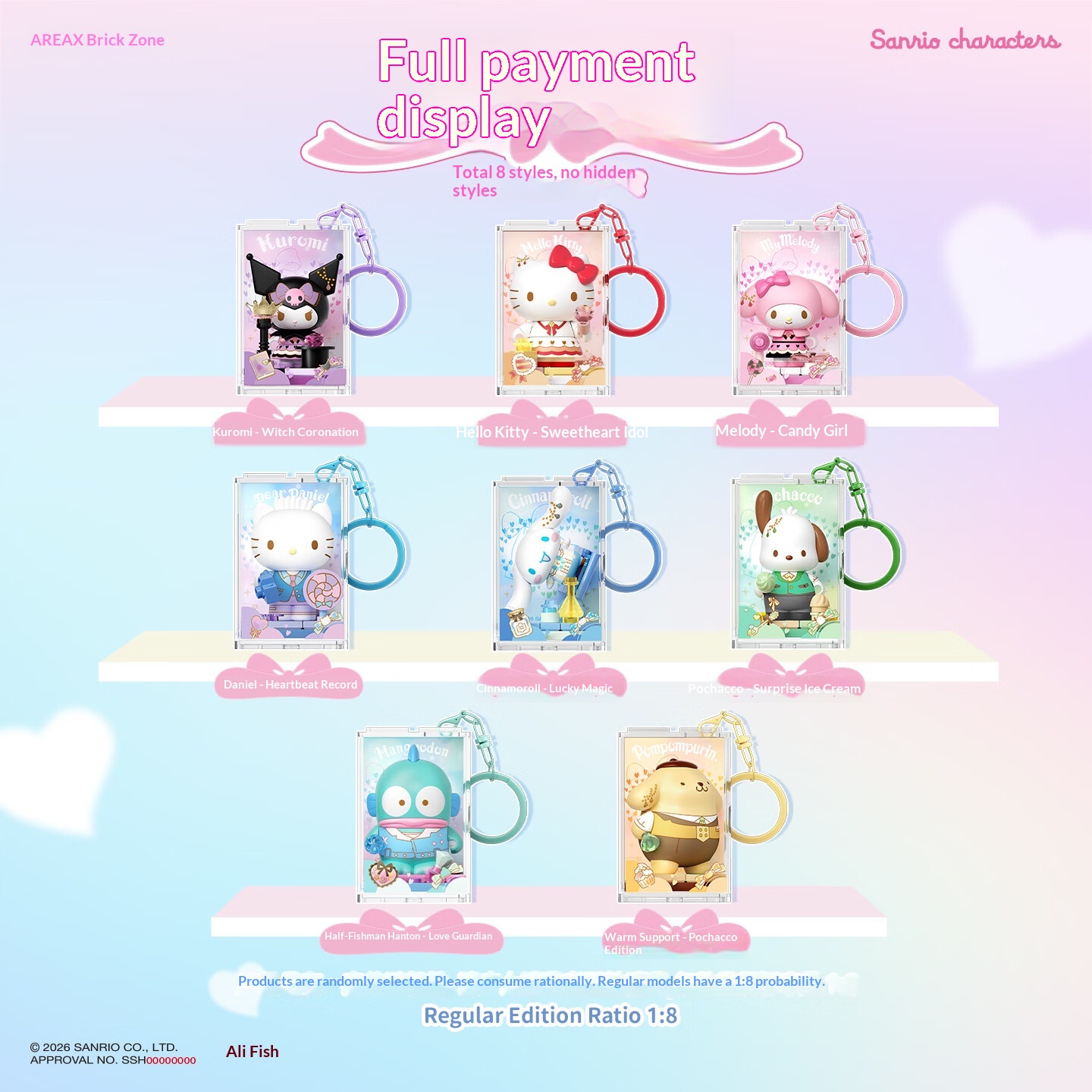 Areax Sanrio Characters Buildi - Women Accessories Gift Box recension och pris