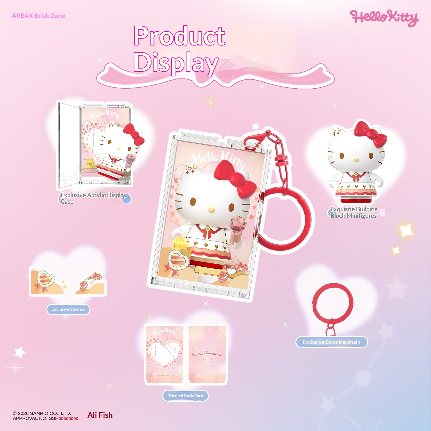 Areax Sanrio Characters Buildi - Women Accessories Gift Box recension och pris