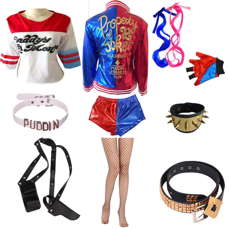 Anime Cosplay Girls Women Quin - Women'S Harley Quinn Accessories recension och pris
