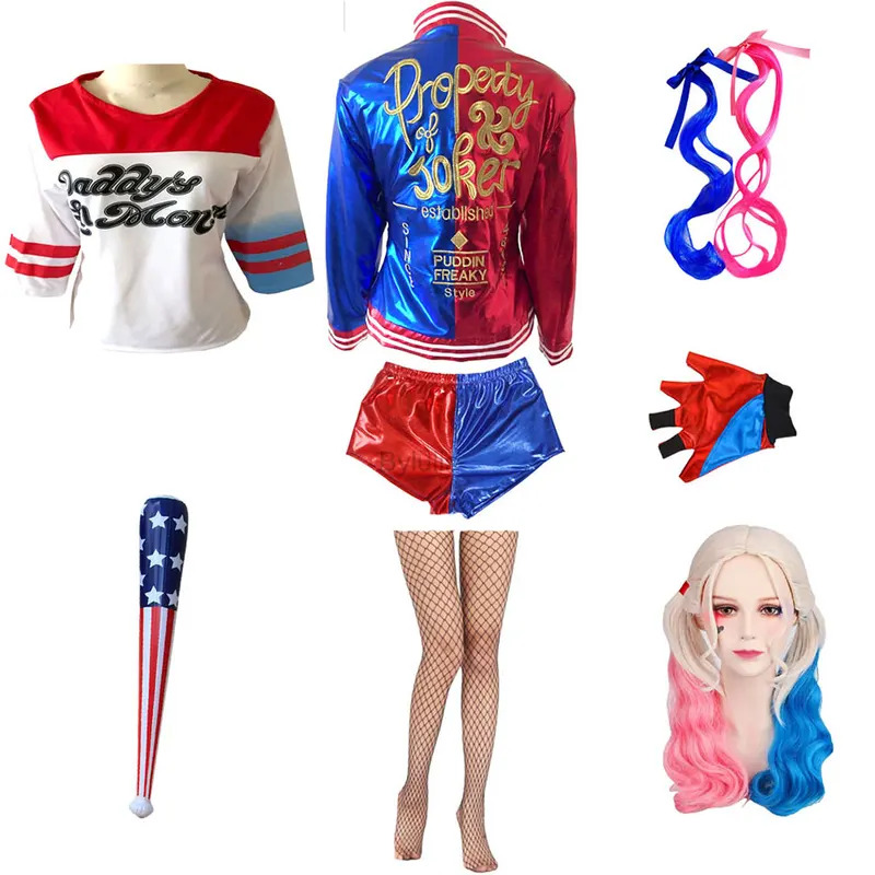 Anime Cosplay Girls Women Quin - Women'S Harley Quinn Accessories recension och pris
