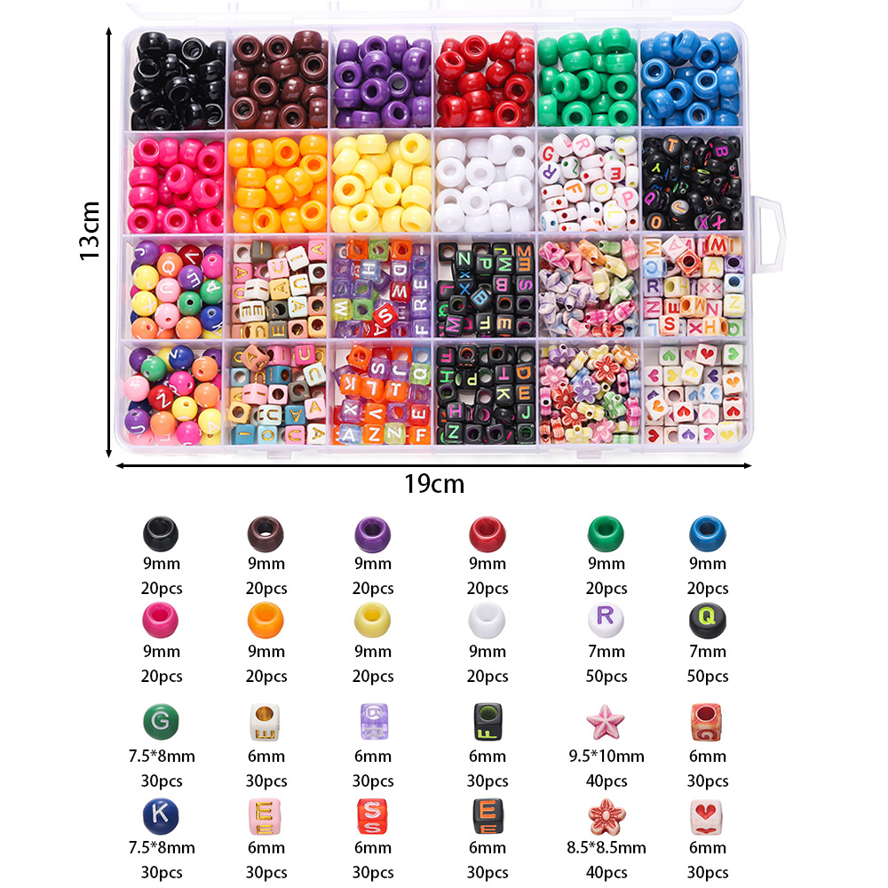 1 Box Colorful Acrylic Pony Be - Women Accessories Gift Box recension och pris